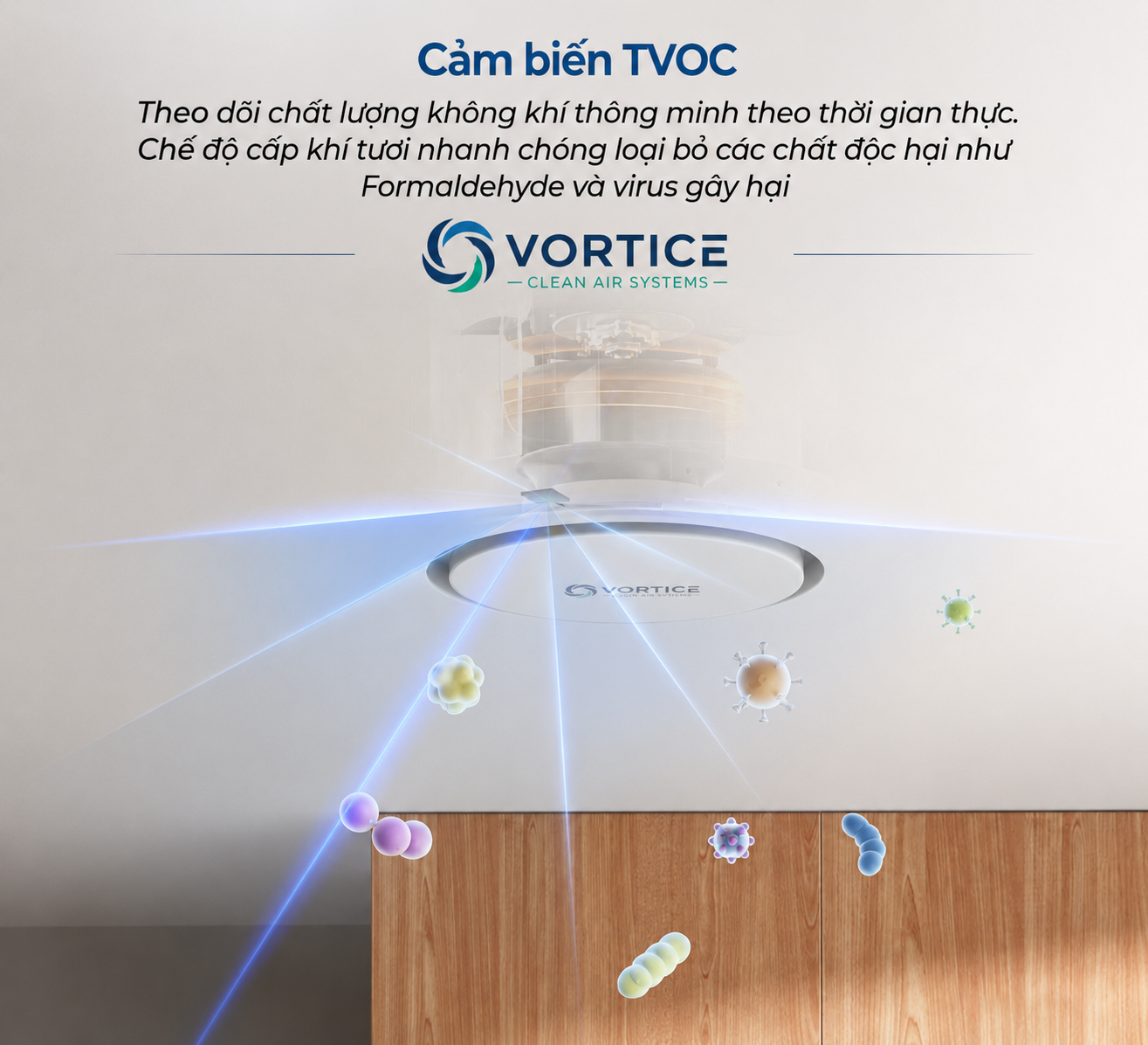 VORTICE S7 Pro | Máy Cấp Khí Tươi Treo Trần HEPA H13 Chính Hãng - Ảnh 4