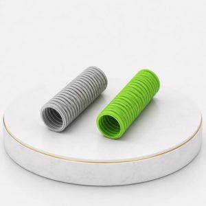 D110-Ống gió gân sóng hai lớp HDPE màu ghi